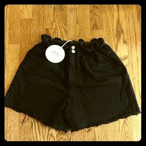 Princess Polly Open Road Denim Paper Bag Shorts